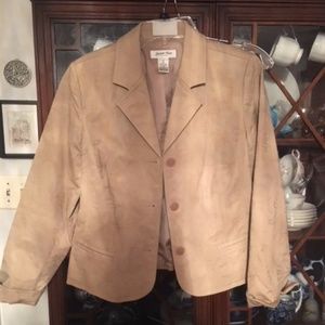 Cotton Canvas Embroidered Blazer